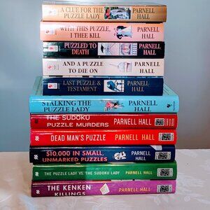 New Lot of 11 Parnell Hall Puzzle Lady Mysteries HC PB DJ 1st Editions VTG